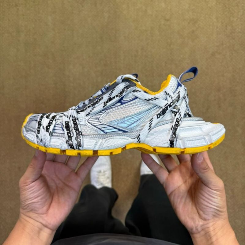 Balenciaga Runner Logo-Tape Mesh and Nylon Sneakers 677403 W3RE1 9051