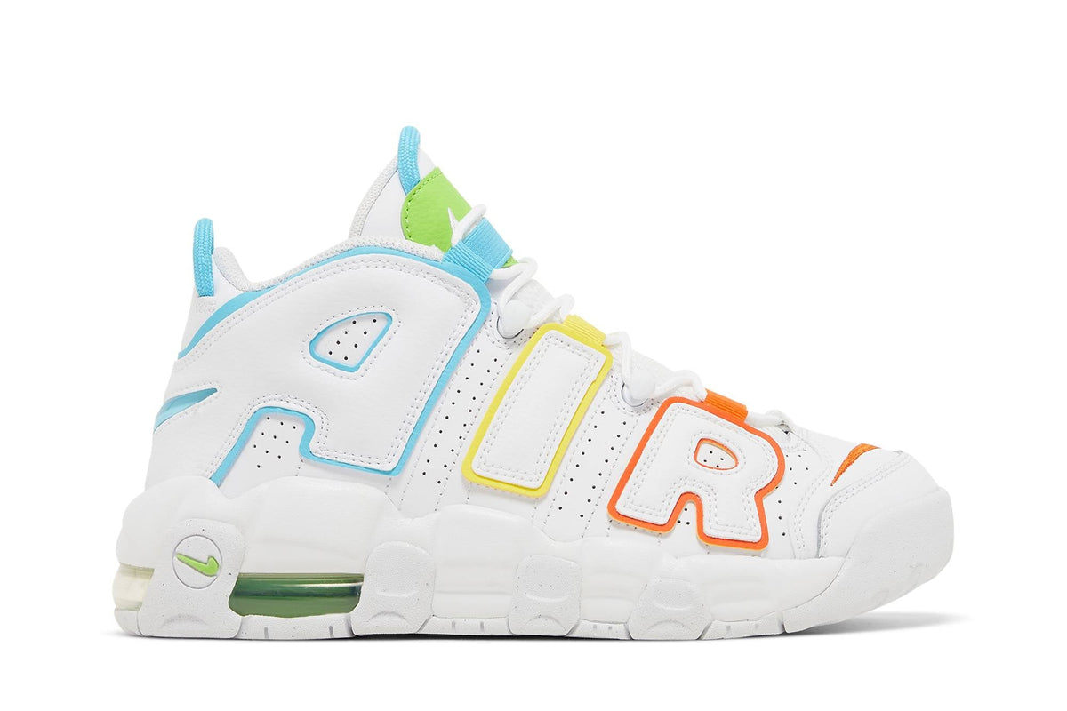 ( Grade School ) Nike Air More Uptempo White Rainbow FJ4624-100