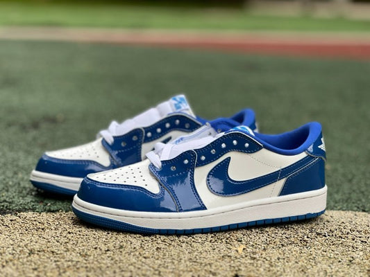 Air Jordan 1 Low Royal Blue Patent Leather