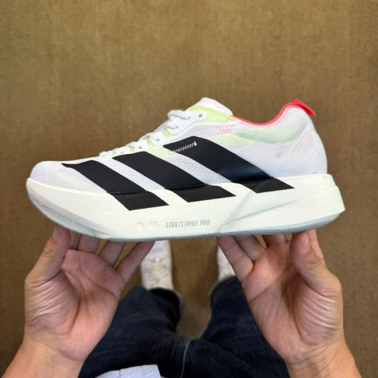 Adidas Adizero Adios Pro 3 Running Shoes White Core Black Lucid Lemon HQ3511