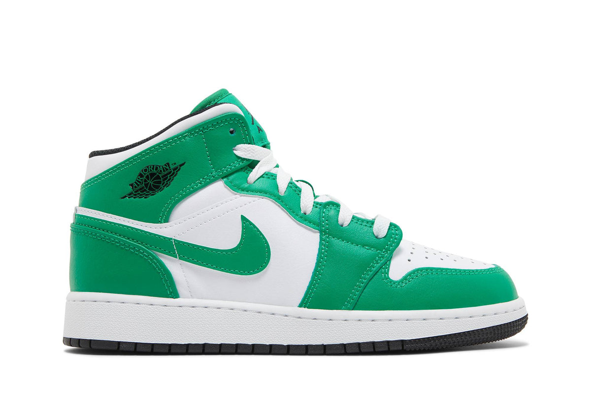( Grade School ) Air Jordan 1 Mid Lucky Green DQ8423-301
