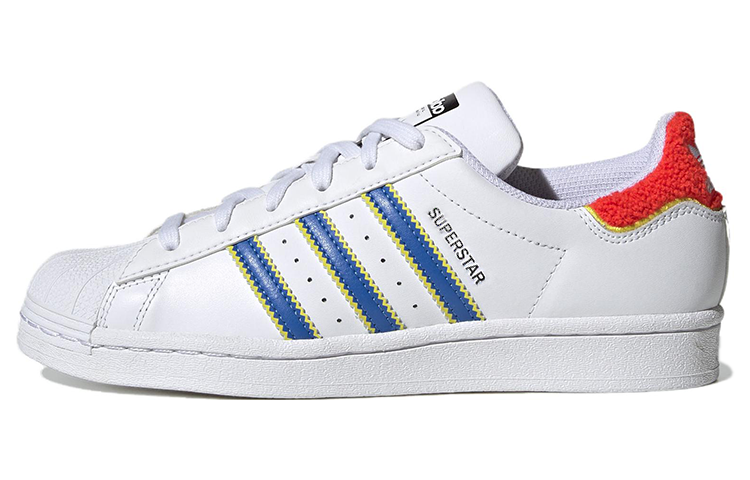 ( Women ) Adidas Originals Superstar White Blue HQ1939