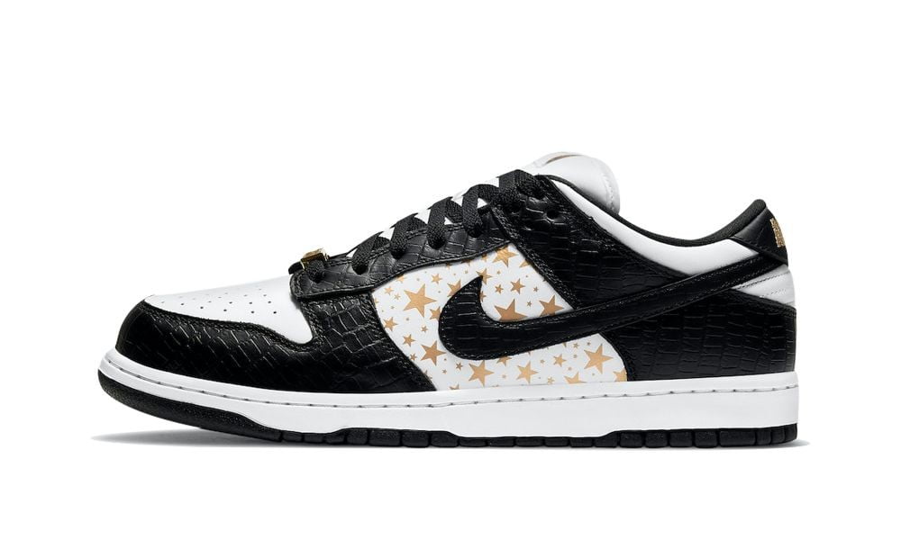 Supreme X Nike SB Dunk Low Stars Black