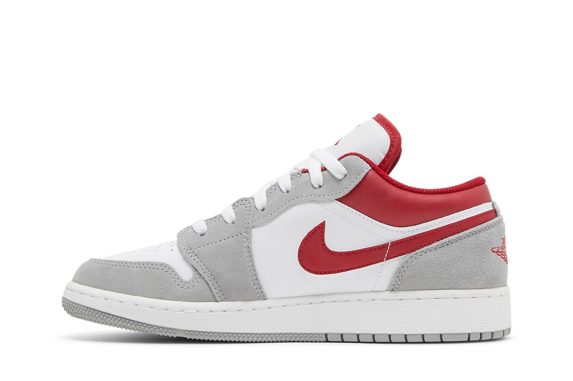 ( Grade School ) Air Jordan 1 Low SE 'Light Smoke Grey Gym Red' DM0589-016