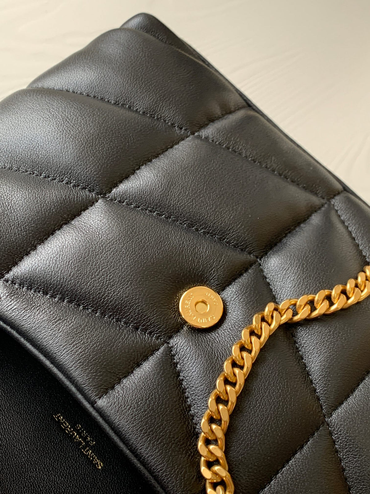 Saint Laurent Loulou Puffer Small Bag in Quilted Lambskin - Black