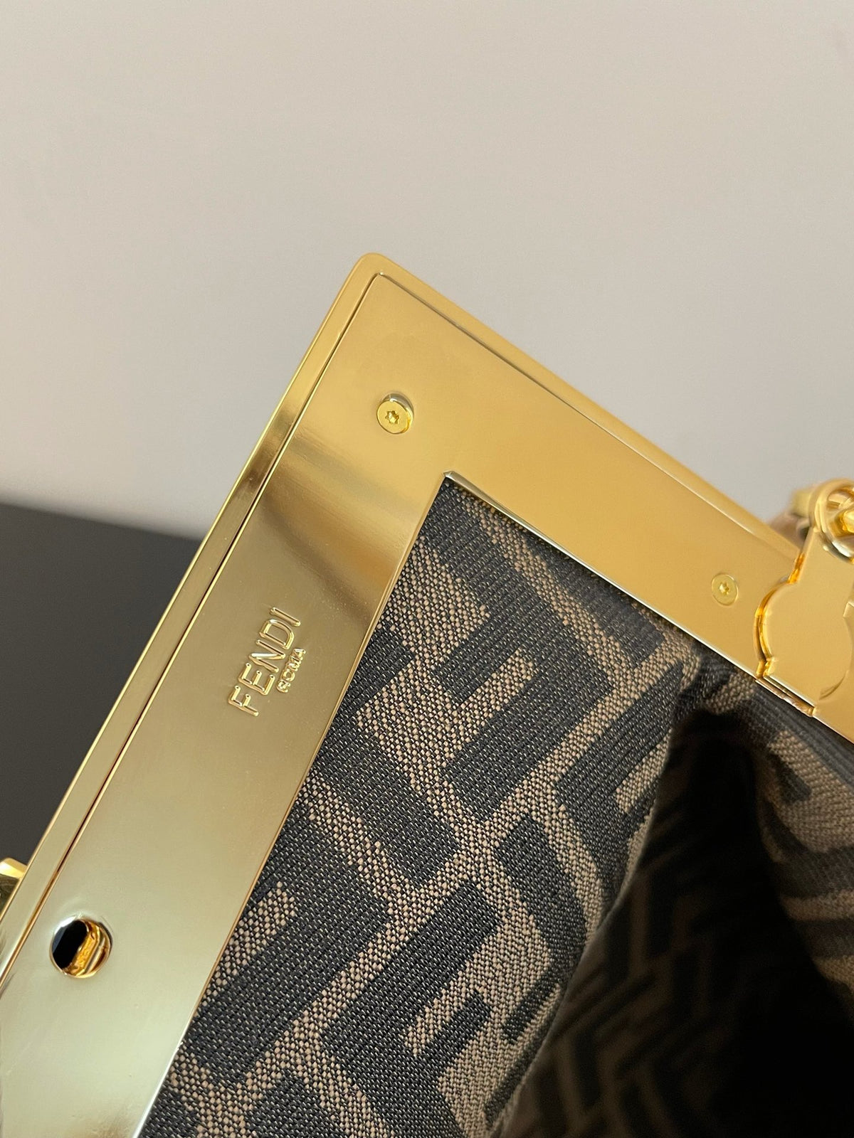 Small Leather Asymmetric Clutch Bag with Detachable Shoulder Strap - Beige